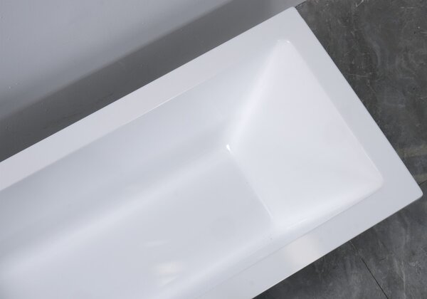 Erga Pureline-S, kád 1400x700x400 mm lábak nélkül, fényes fehér, ERG-V07-PURELINE-S-140x070-WH