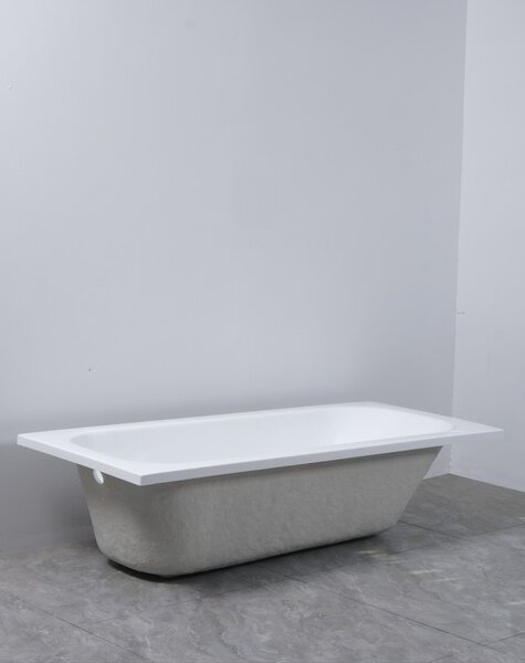 Erga Pureline-O, kád 1400x700x400 mm lábak nélkül, fényes fehér, ERG-V07-PURELINE-O-140x070-WH
