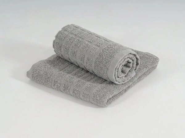 SOFT törölköző 50 x 100 cm világosszürke, 100% pamut