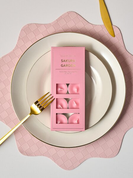 Sinsay - Teamécsesek 10 darabos csomag Sakura Garden - pasztellpink