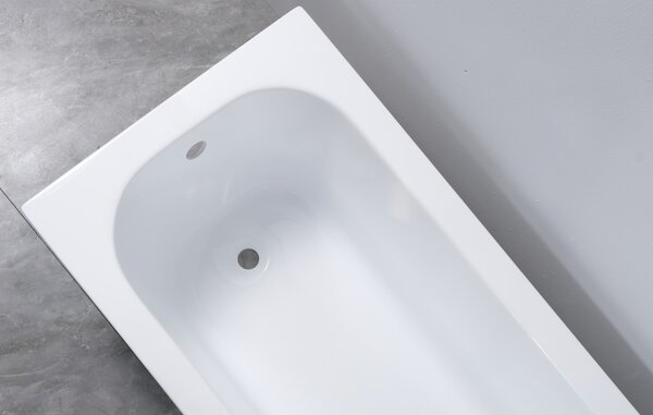 Erga Pureline-O, kád 1400x700x400 mm lábak nélkül, fényes fehér, ERG-V07-PURELINE-O-140x070-WH
