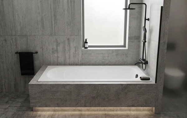 Erga Pureline-O, kád 1400x700x400 mm lábak nélkül, fényes fehér, ERG-V07-PURELINE-O-140x070-WH