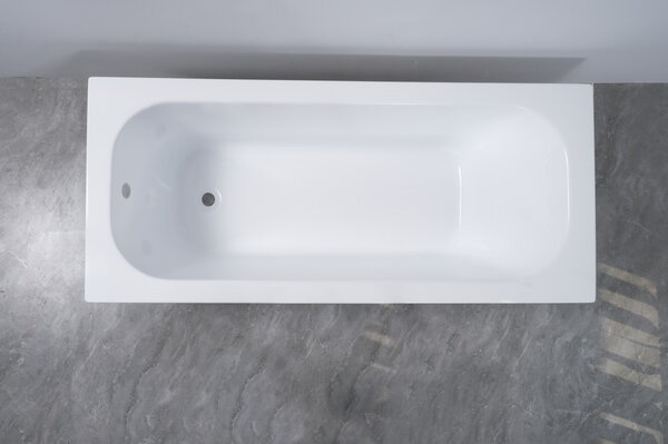 Erga Pureline-O, kád 1400x700x400 mm lábak nélkül, fényes fehér, ERG-V07-PURELINE-O-140x070-WH