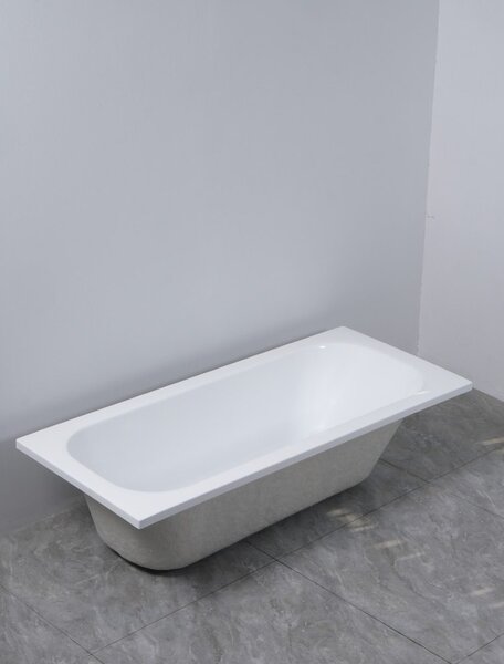 Erga Pureline-O, kád 1400x700x400 mm lábak nélkül, fényes fehér, ERG-V07-PURELINE-O-140x070-WH