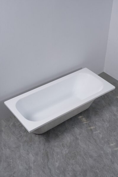 Erga Pureline-O, kád 1400x700x400 mm lábak nélkül, fényes fehér, ERG-V07-PURELINE-O-140x070-WH