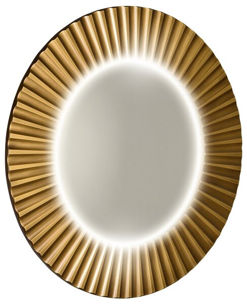 Sapho Sapho, PRIDE STRIP kerek tükör LED világítással a keretben, átmérő 90cm, bronz, PD954