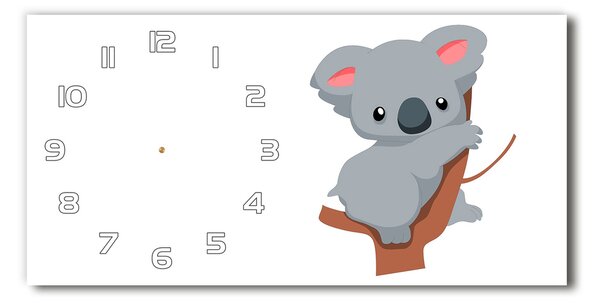 Vízszintes üvegóra Koala egy fa