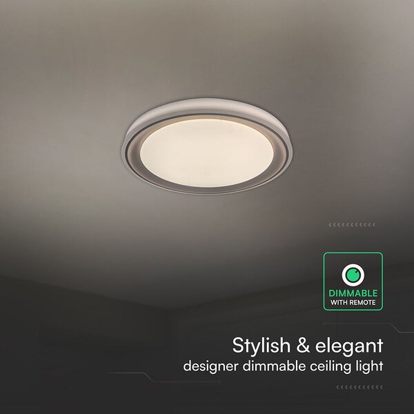 V-TAC 60W designer dóm LED lámpa, állítható színhőmérséklet, kávébarna, 495x68mm - SKU 24194