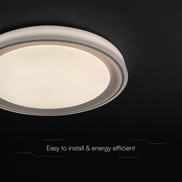 V-TAC 60W designer dóm LED lámpa, állítható színhőmérséklet, kávébarna, 495x68mm - SKU 24194
