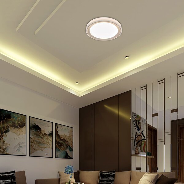V-TAC 60W designer dóm LED lámpa, állítható színhőmérséklet, aranyszínű, 495x68mm - SKU 24195