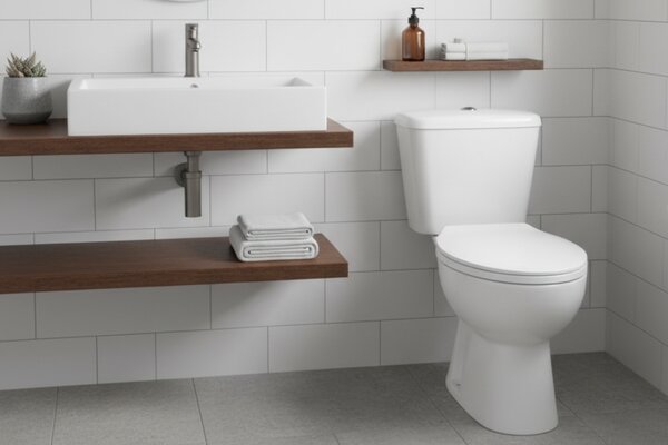 Kuchinox Lario, kombinált WC, kettős öblítésű 3/6l, hátsó lefolyóval, lassan záródó ülőkével, fehér, LAV-VKL_604P