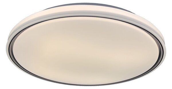 V-TAC 60W designer dóm LED lámpa, állítható színhőmérséklet, fekete gyűrű, 495x72mm - SKU 24202