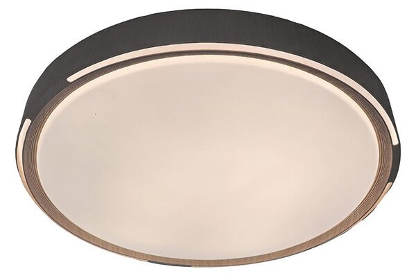 V-TAC 60W designer dóm LED lámpa, állítható színhőmérséklet, sötét fa hatású, 486x67mm - SKU 24205