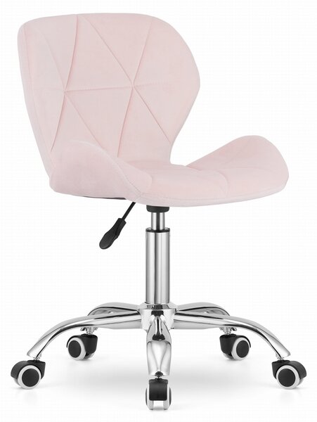 AVOLA VELVET rózsaszín irodai szék