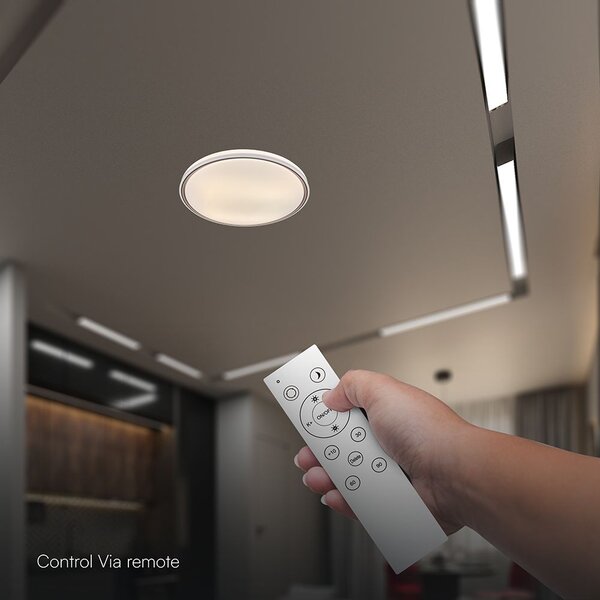 V-TAC 60W designer dóm LED lámpa, állítható színhőmérséklet, barna gyűrű, 495x72mm - SKU 24203