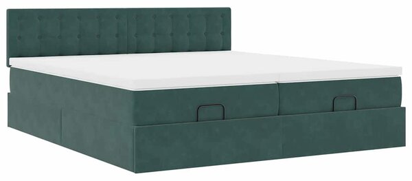 VidaXL Ottoman Ágy - Bársony - 160x200 cm