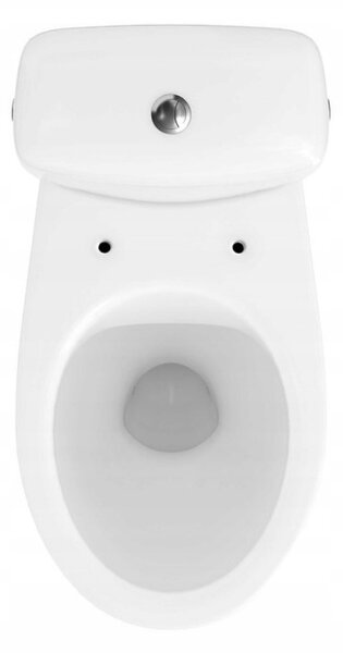 Cersanit Cersania SimpleOn 010 - WC kombi 3 / 6l + lassan záródó ülőke hőre keményedő, vízszintes hulladék, fehér, K11-2337