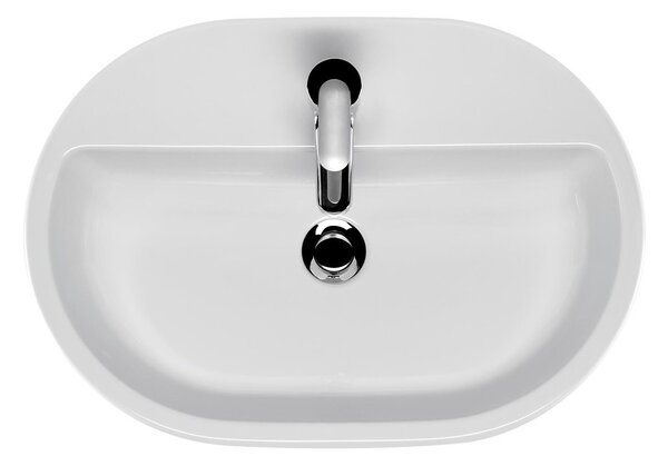 Cersanit Caspia Oval Box, asztali mosdó 60 x 42 cm, fehér, K11-0099