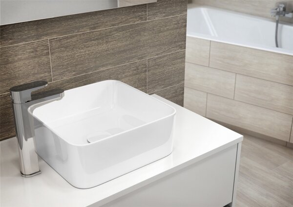 Cersanit Crea - falra szerelhető mosdószekrény 80cm, fehér fényű, S924-005