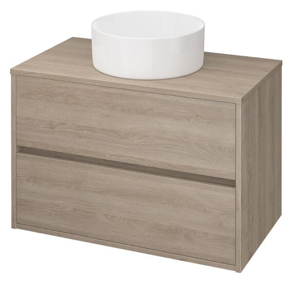 Cersanit Crea - falra szerelhető mosdószekrény 80cm, tölgy, S924-010