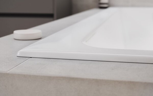 Cersanit Crea Slim akril kád 150x75cm + lábak, fehér, S301-233