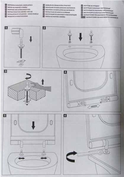 Cersanit Metropolitan, hőre keményedő, lassan záródó WC-ülőke, fehér, OK581-009-BOX