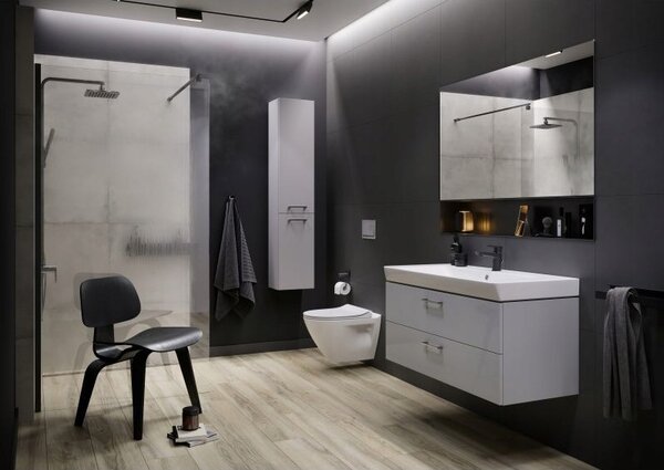 Cersanit Mille Clean On, függő WC csésze duroplast ülőkével, fehér, S701-454