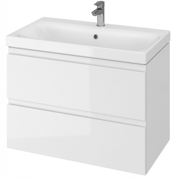 Cersanit Moduo, akasztós szekrény a mosogató alatt 80cm, fehér, S929-008
