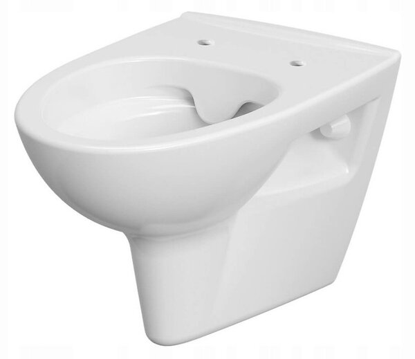 Cersanit Parva CleanOn, függő WC csésze antibakteriális duroplaszt ülőkével, fehér, K701-015