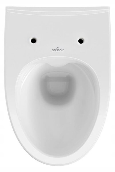Cersanit Parva CleanOn, függő WC csésze antibakteriális duroplaszt ülőkével, fehér, K701-015