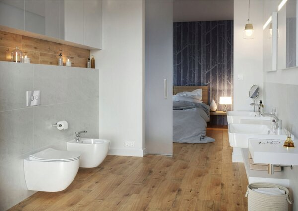 Cersanit ZEN - függő WC-csésze CleanOn lassan süllyedő üléssel, fehér, S701-428
