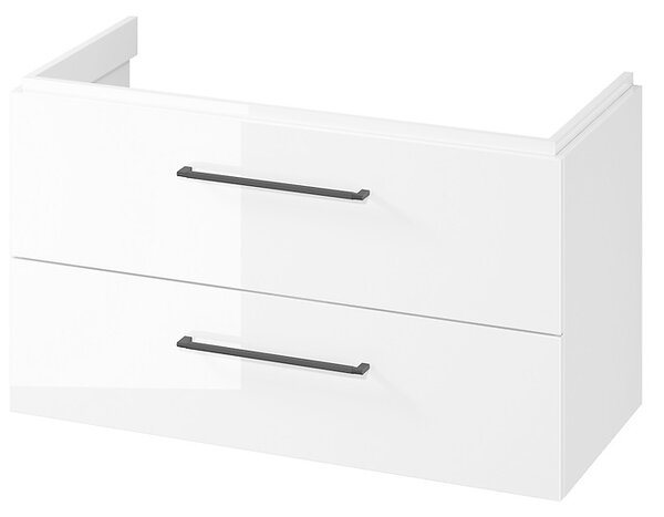 Cersanit Larga, falra szerelhető mosdószekrény 100cm, fehér fényes, S932-076