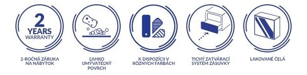 Cersanit Larga, falra szerelhető mosdószekrény 100cm, fehér fényes, S932-076