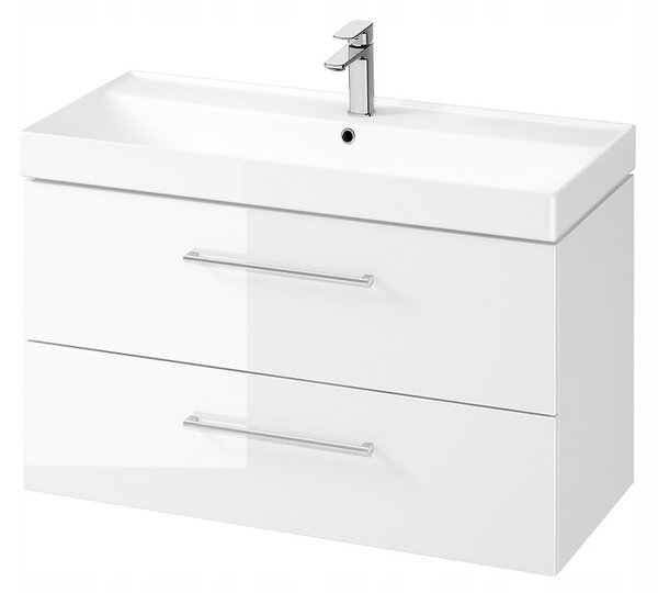 Cersanit Larga, falra szerelhető mosdószekrény 100cm, fehér fényes, S932-076