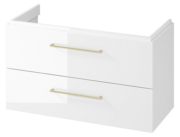 Cersanit Larga, falra szerelhető mosdószekrény 100cm, fehér fényes, S932-076