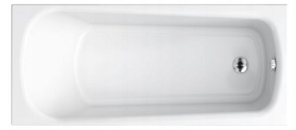 Cersanit Nao, akril kád 160x70cm + lábak, fehér, S301-243