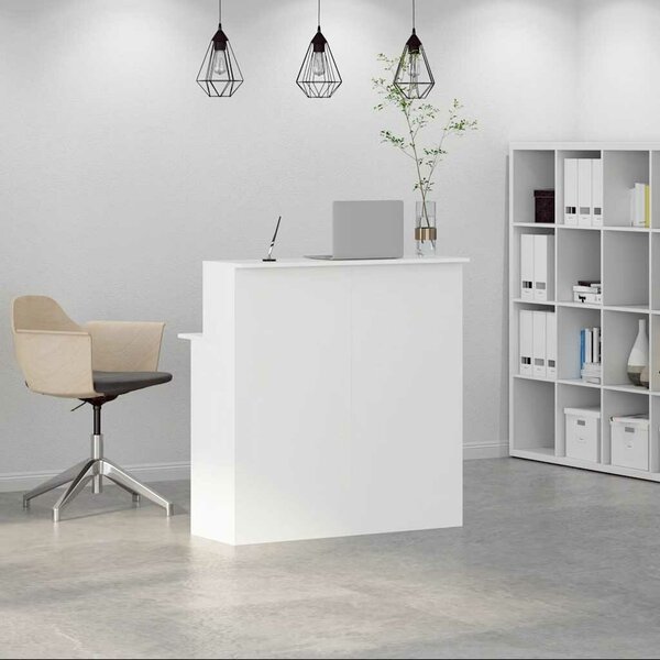 VidaXL recepciós pult fehér 100x50x103,5 cm szerelt fa