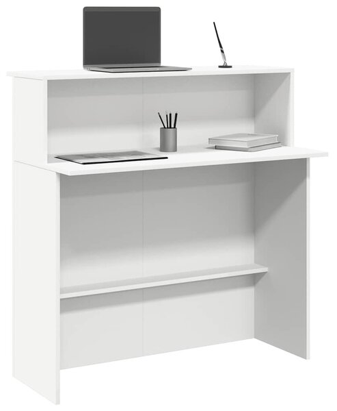 VidaXL recepciós pult fehér 100x50x103,5 cm szerelt fa