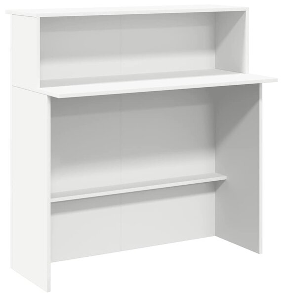 VidaXL recepciós pult fehér 100x50x103,5 cm szerelt fa