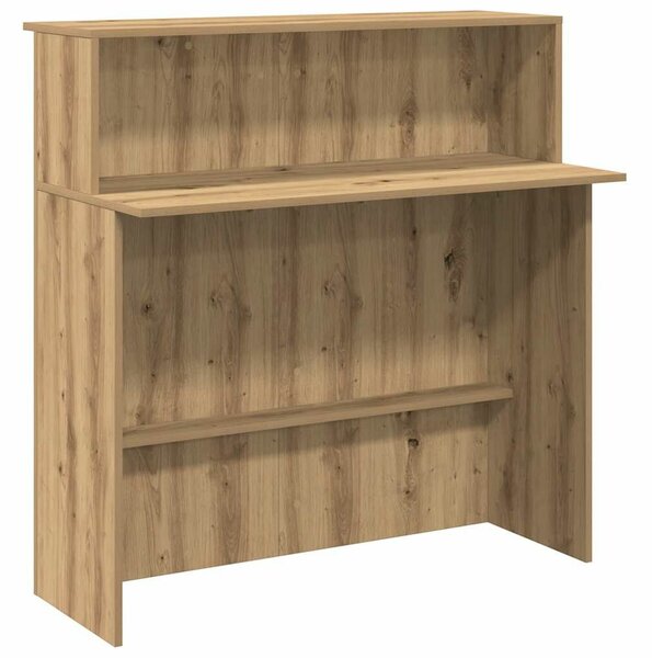 VidaXL recepciós pult kézműves tölgy 100x50x103,5 cm szerelt fa