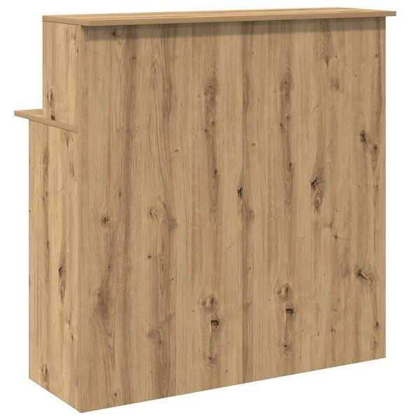 VidaXL recepciós pult kézműves tölgy 100x50x103,5 cm szerelt fa