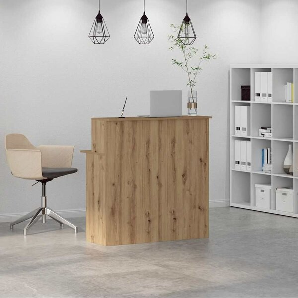 VidaXL recepciós pult kézműves tölgy 100x50x103,5 cm szerelt fa