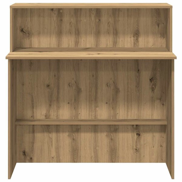 VidaXL recepciós pult kézműves tölgy 100x50x103,5 cm szerelt fa