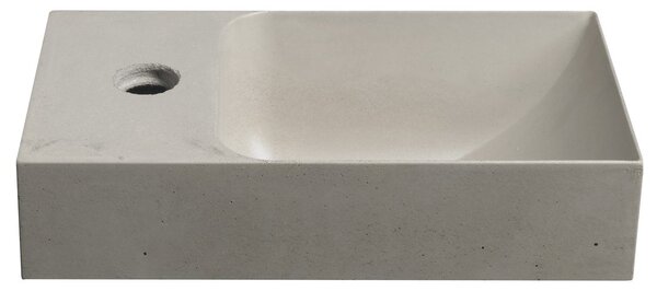 Sapho Sapho, PICCOLINO beton mosogató 30,8x17cm, balos csaptelep, homok, PK30014