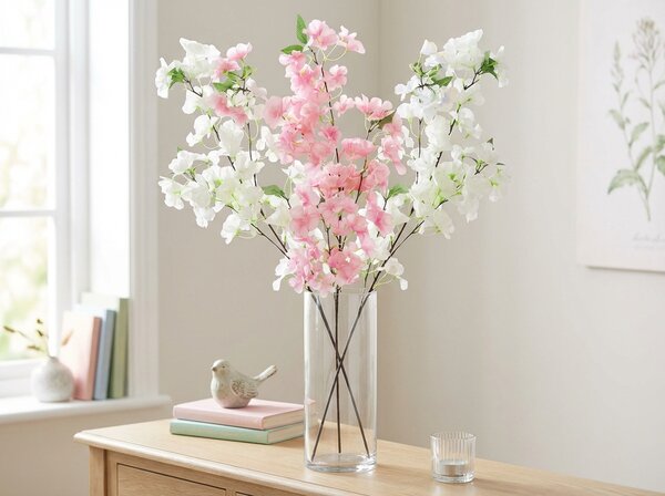 Művirág CHERRY BLOSSOM 88 cm - több színben Termék színe: Fehér