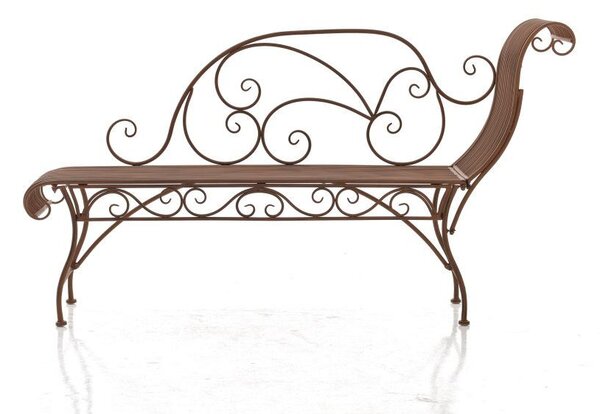 Karma kerti fém pad antik barna 78x156x46 cm 11177432