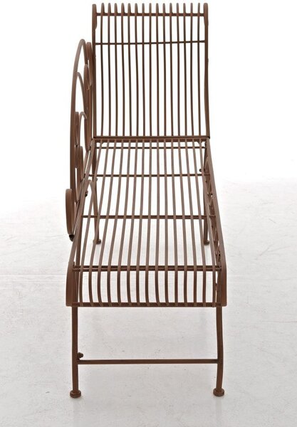 Karma kerti fém pad antik barna 78x156x46 cm 11177432