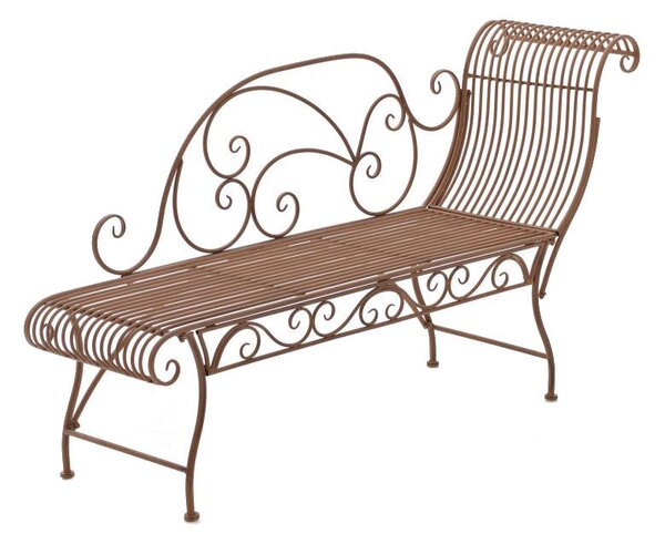 Karma kerti fém pad antik barna 78x156x46 cm 11177432