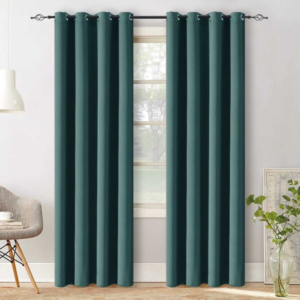 Sötétítő függöny VELVET 140x250 cm, türkiz Felfüggesztés: Hullámos sínszalag