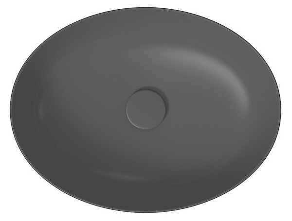 Cersanit Larga, asztali mosdó 50x38 cm, antracit matt, K677-014